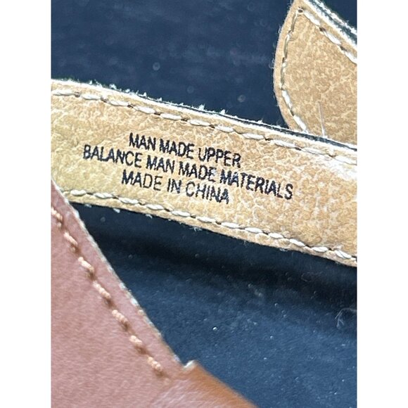 B.O.C. Womens Braided T-Strap Faux Leather Sandals Size 9M Brown & Gold - Picture 7 of 9